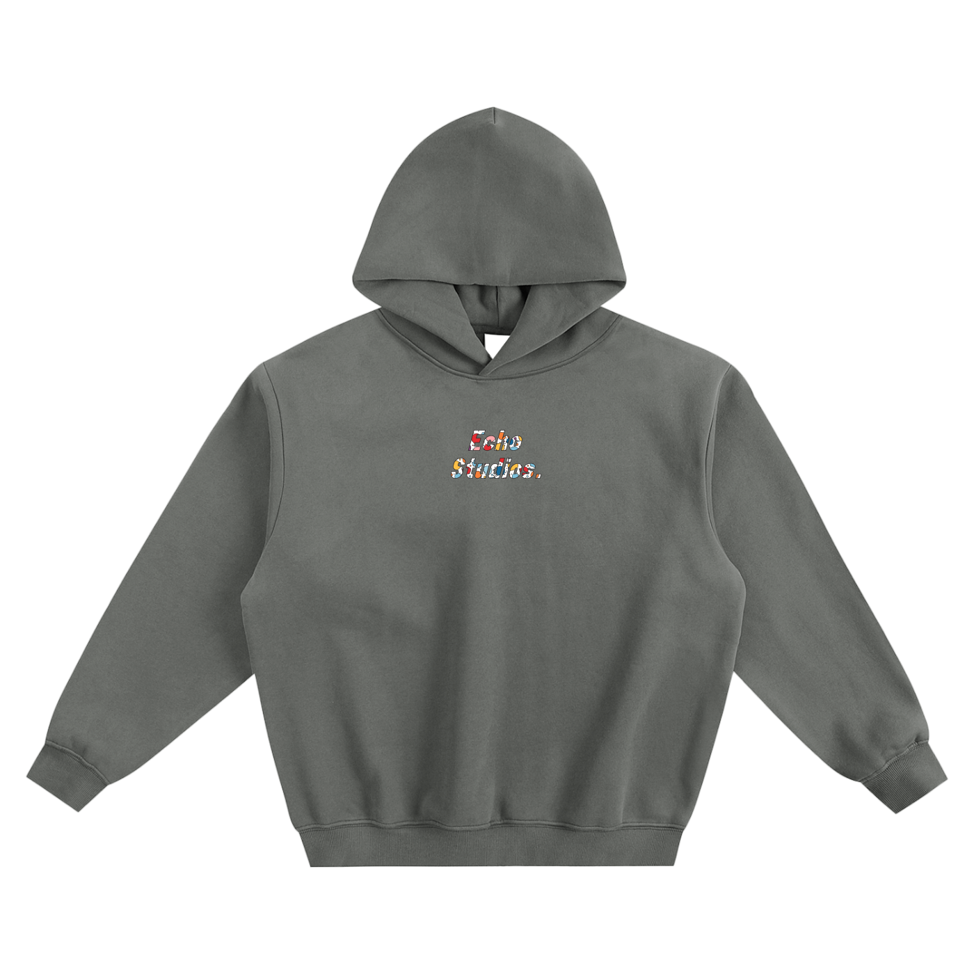 ES Paint Splatter Fleece Hoodie "Dark Gray"