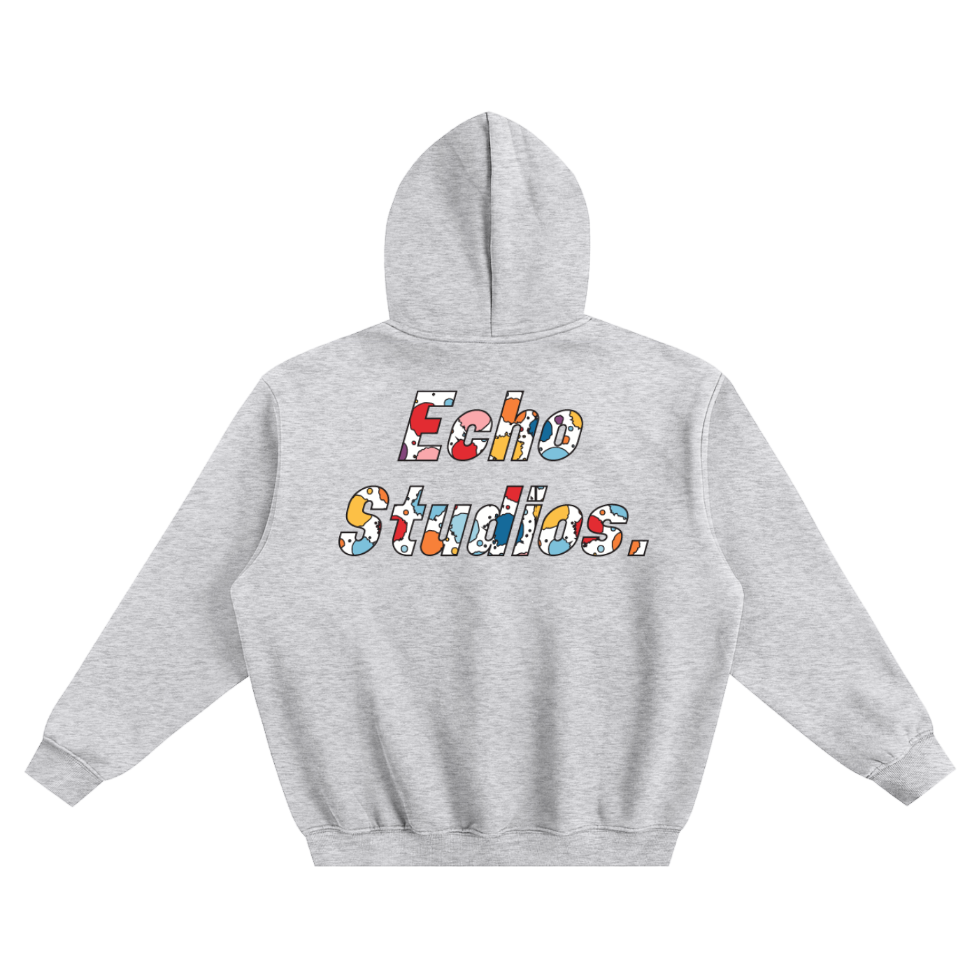 ES Paint Splatter Fleece Hoodie "Light Gray"