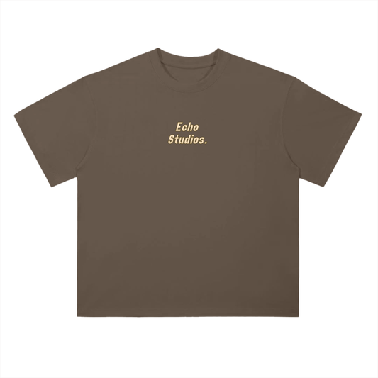 ES  Drop Shoulder Tee "Coffee"